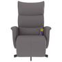 Voir la diapositive 3 : VIDAXL Fauteuil inclinable de massage repose-pieds gris similicuir