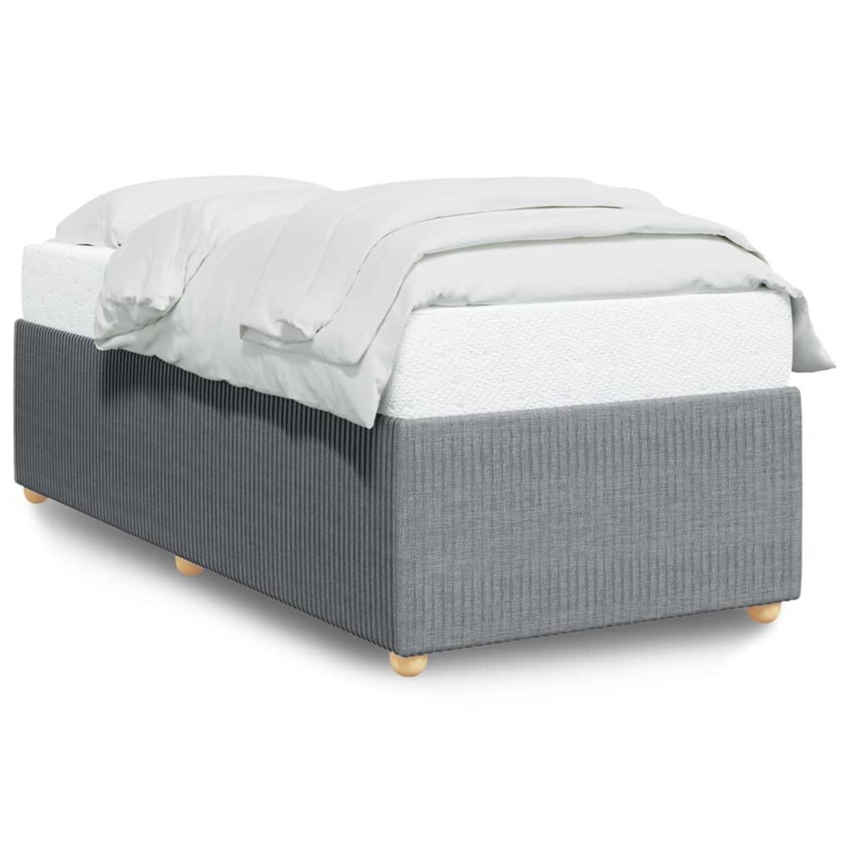 VIDAXL Cadre de lit sans matelas gris clair 100x200 cm tissu