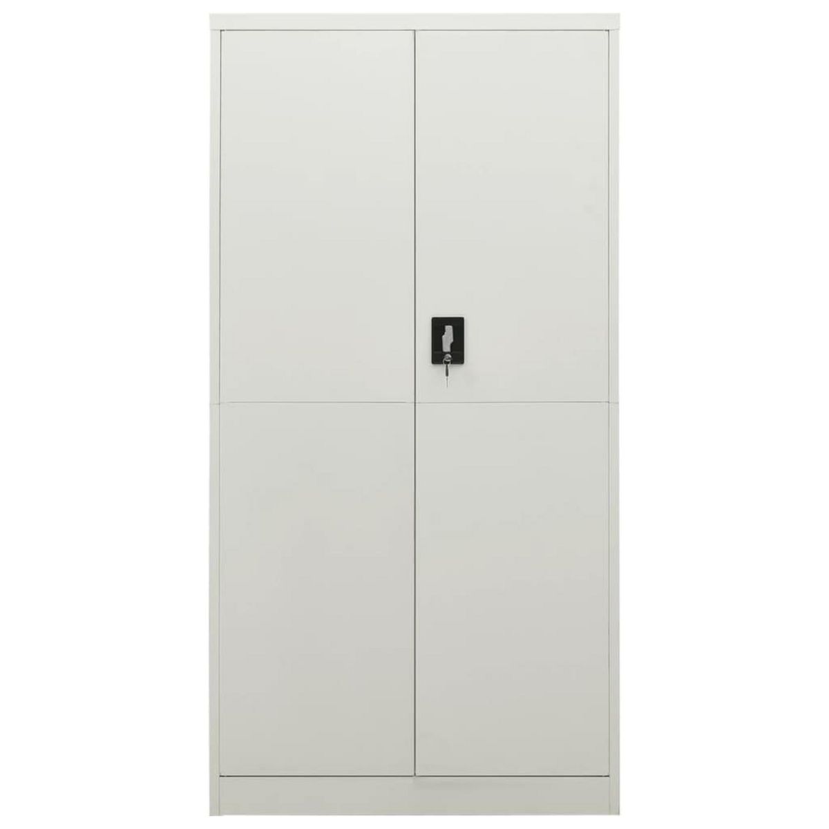 VIDAXL Armoire a casiers Gris clair 90x40x180 cm Acier