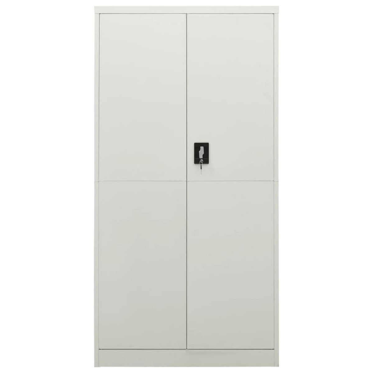 VIDAXL Armoire a casiers Gris clair 90x40x180 cm Acier