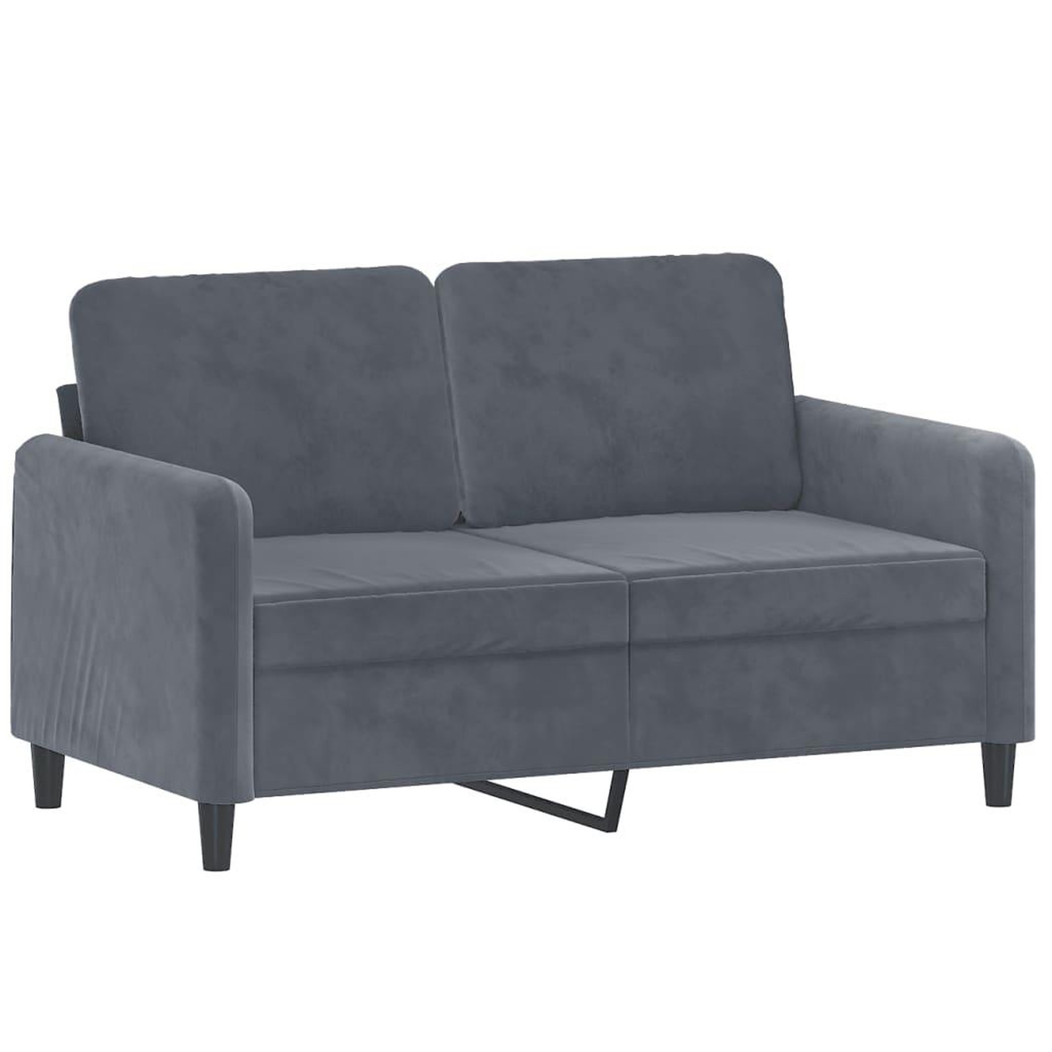 Voir la diapositive 3 : VIDAXL Ensemble de canapes 3 pcs avec coussins gris fonce velours