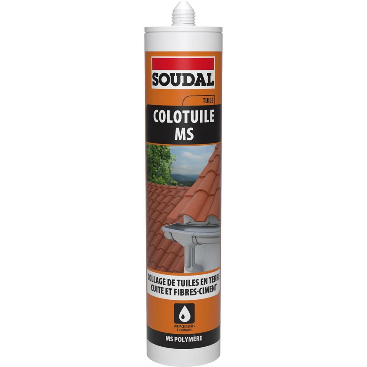 Soudal Cartouche mastic colle pour tuiles 290ml