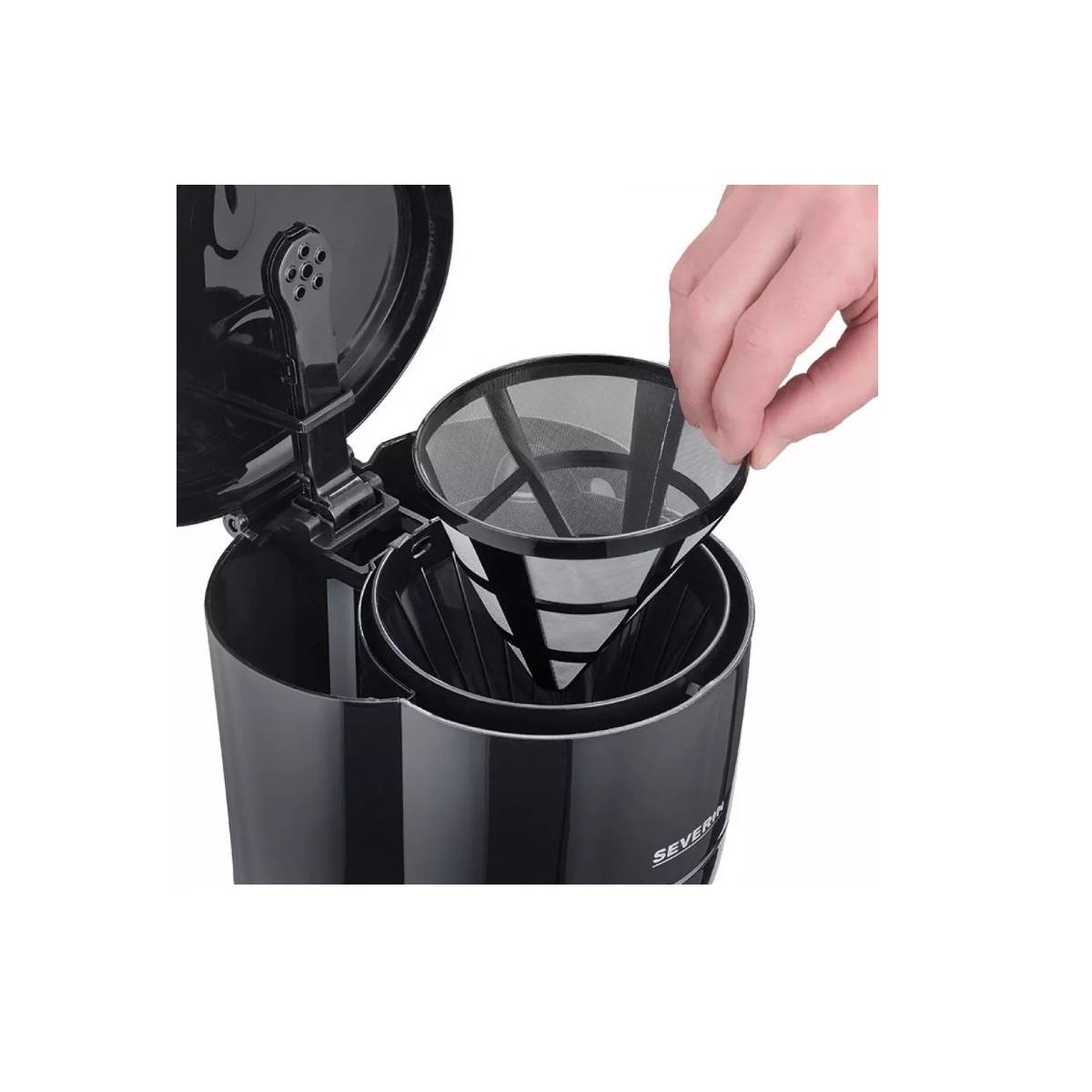 Voir la diapositive 3 : SEVERIN Cafetière filtre 10 tasses 900w noir - ka4320