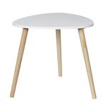 The Home Deco Factory Table basse triangulaire SHELLY. Coloris disponibles : Noir, Blanc