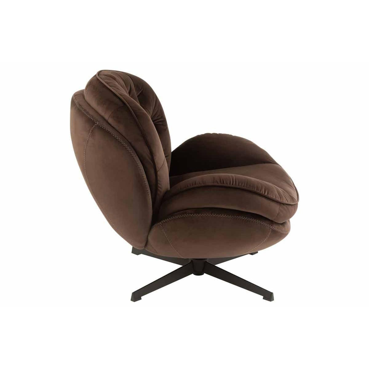 Paris Prix Fauteuil & Repose-Pieds  Relax  88cm Marron Foncé