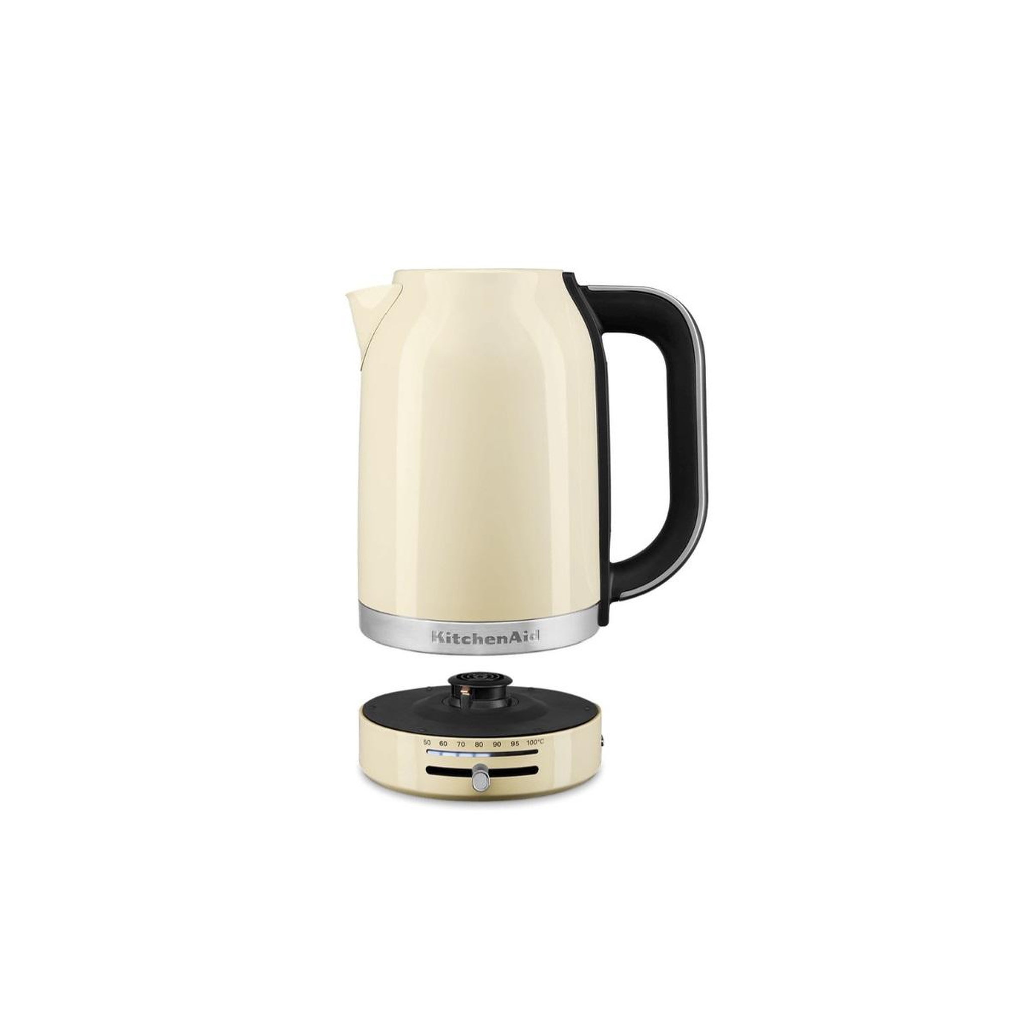 Voir la diapositive 3 : KitchenAid Bouilloire sans fil 1.7l 2400w crème - 5kek1701eac