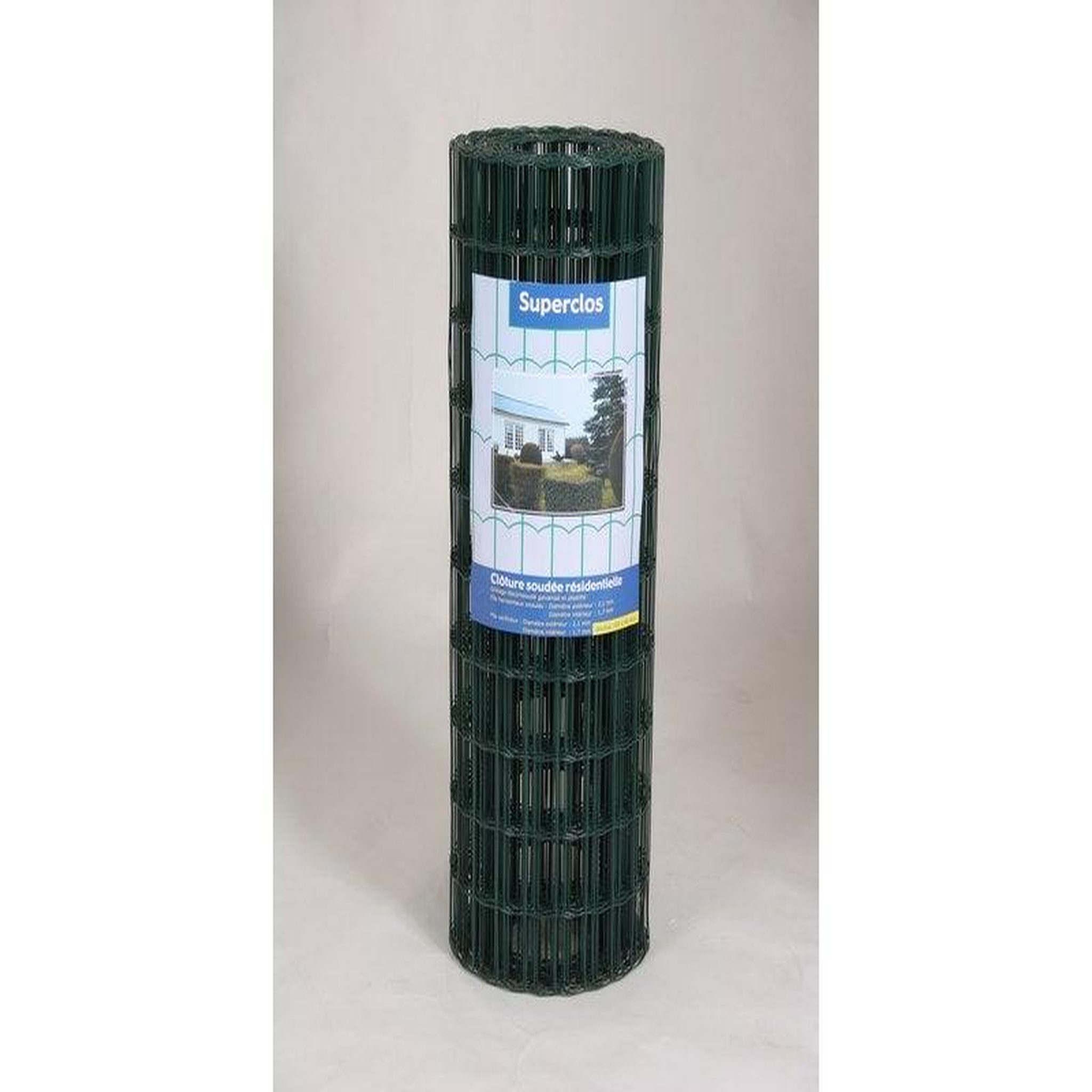 CENTRALE BRICO Grillage Superclos Plus vert, maille 100 x 50 mm, diam. 2.5 mm, H. 0.60 x L. 10 m