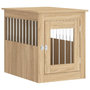 Voir la diapositive 2 : VIDAXL Meuble de cage pour chiens chene sonoma 55x75x65 cm