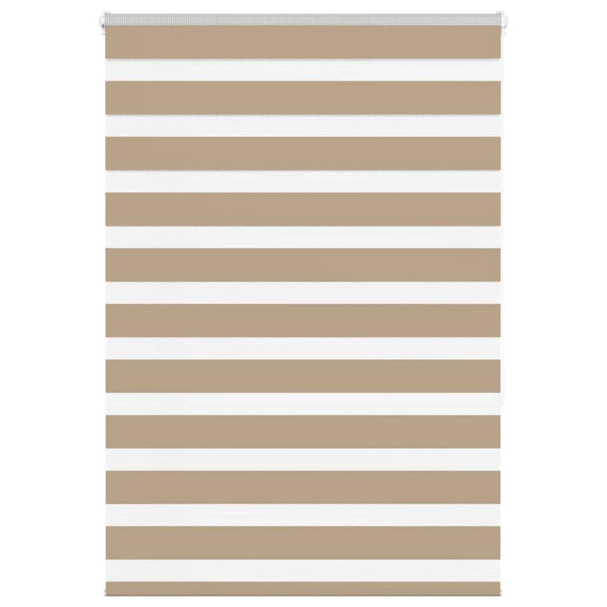 VIDAXL Store zebre marron sable largeur du tissu 95,9 cm polyester