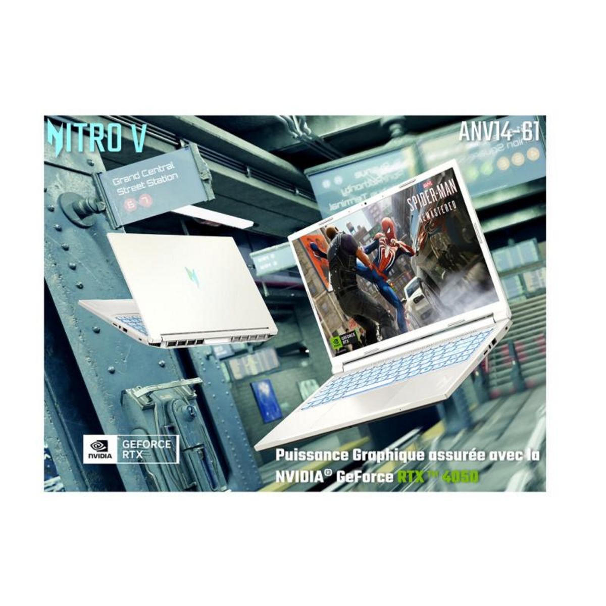 ACER PC portable Acer Gaming Nitro V 14 ANV14 61 R7NL14 WUXGA 14 120Hz AMD Ryzen 5 8645HS RAM 16 Go DDR5 512 GO SSD GeForce RTX 405