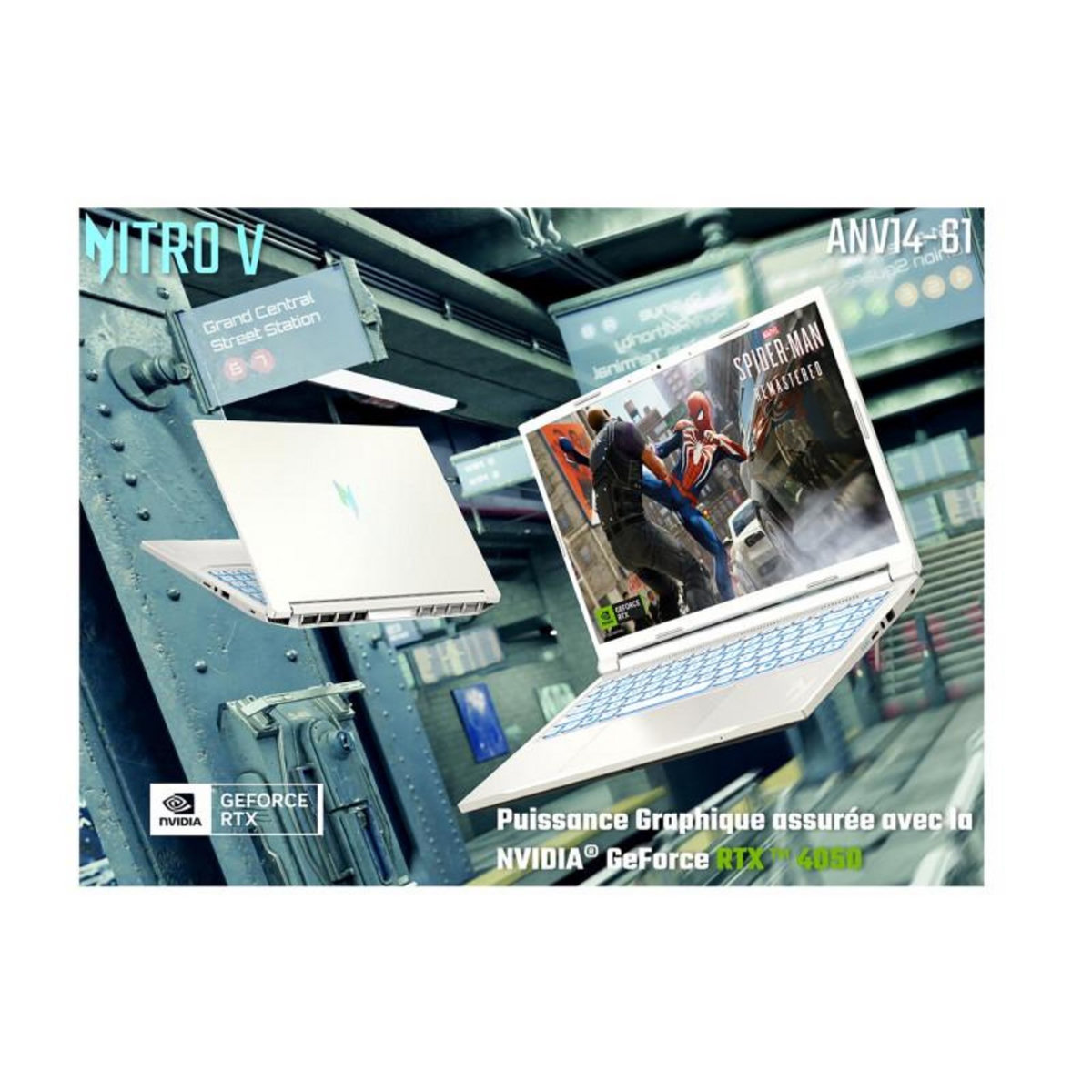 ACER PC portable Acer Gaming Nitro V 14 ANV14 61 R7NL14 WUXGA 14 120Hz AMD Ryzen 5 8645HS RAM 16 Go DDR5 512 GO SSD GeForce RTX 405