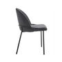 Voir la diapositive 4 : LISA DESIGN Imelda - lot de 4 chaises - en tissu - gris anthracite