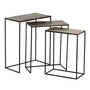 Voir la diapositive 1 : Paris Prix Lot de 3 Tables Gigognes Design  Slim  65cm Noir