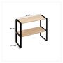 Voir la diapositive 3 : FIVE Étagère à 2 niveaux en bois BLACKWOOD - Beige