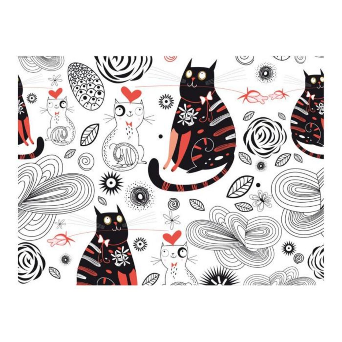 Paris Prix Papier Peint  Chats Amoureux