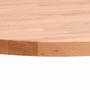 Voir la diapositive 4 : VIDAXL Dessus de table Ø70x2,5 cm rond bois massif de hetre