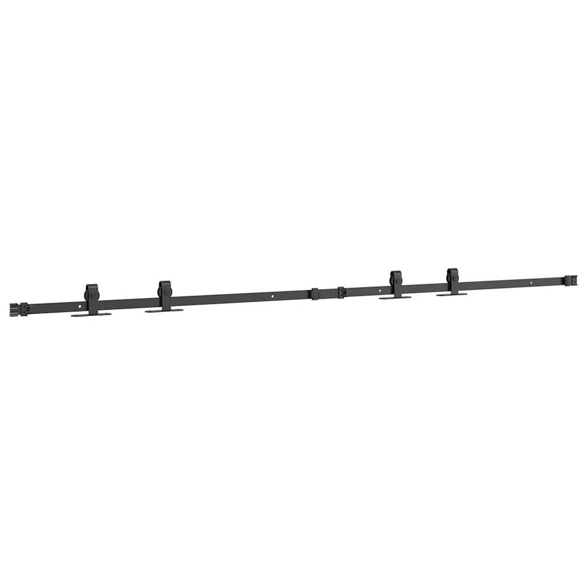 Voir la diapositive 5 : VIDAXL Kit de porte d'armoire coulissante 183 cm acier au carbone