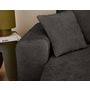 Voir la diapositive 4 : BEST MOBILIER Milan - canapé d'angle réversible 4 places - convertible avec coffre - en velours texturé