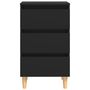 Voir la diapositive 4 : VIDAXL Tables de chevet avec pieds en bois 2 pcs noir 40x35x69 cm
