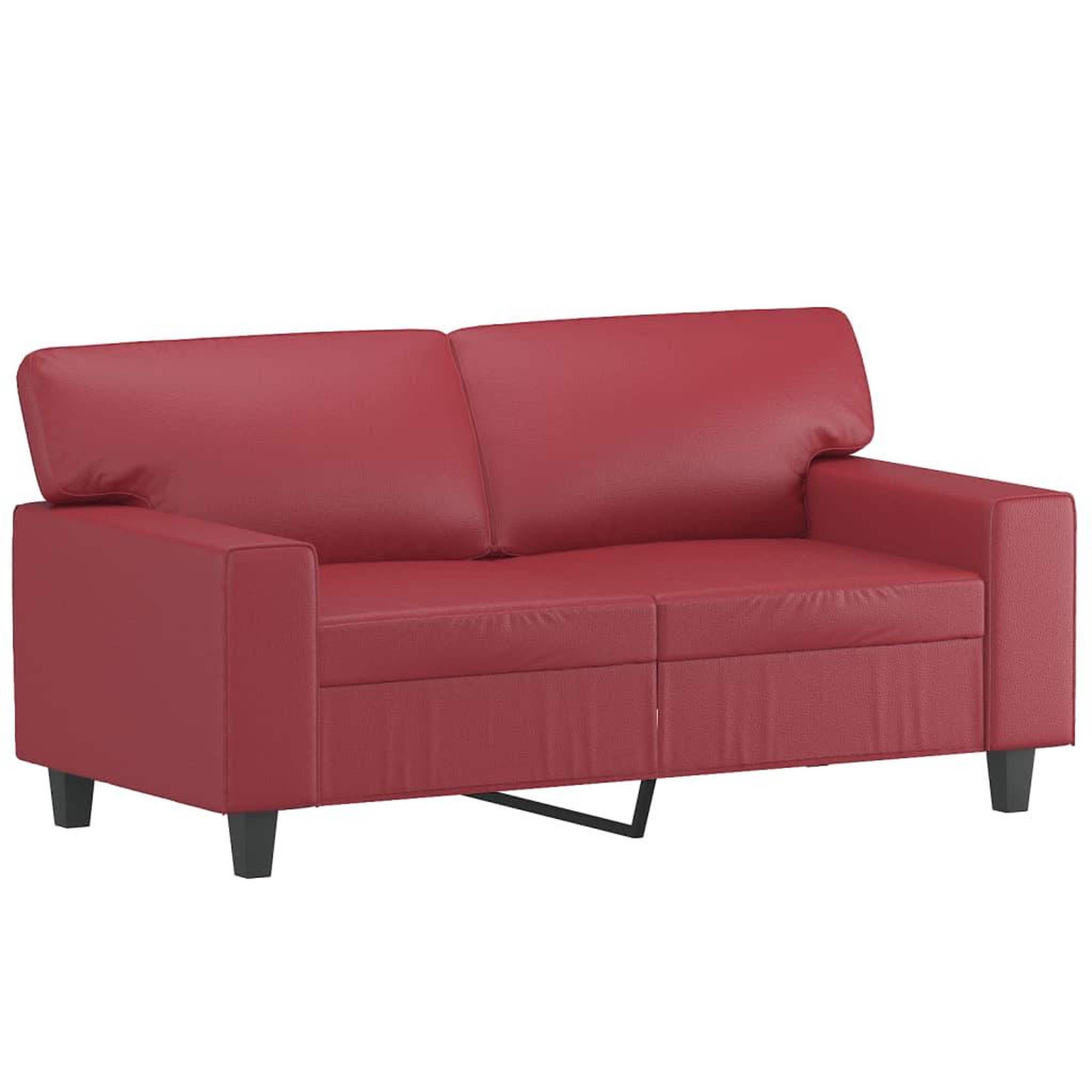 Voir la diapositive 3 : VIDAXL Ensemble de canapes 3 pcs rouge bordeaux similicuir