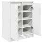 Voir la diapositive 5 : VIDAXL Armoire a chaussures blanc 57x34x76 cm bois d'ingenierie