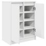 Voir la diapositive 5 : VIDAXL Armoire a chaussures blanc 57x34x76 cm bois d'ingenierie