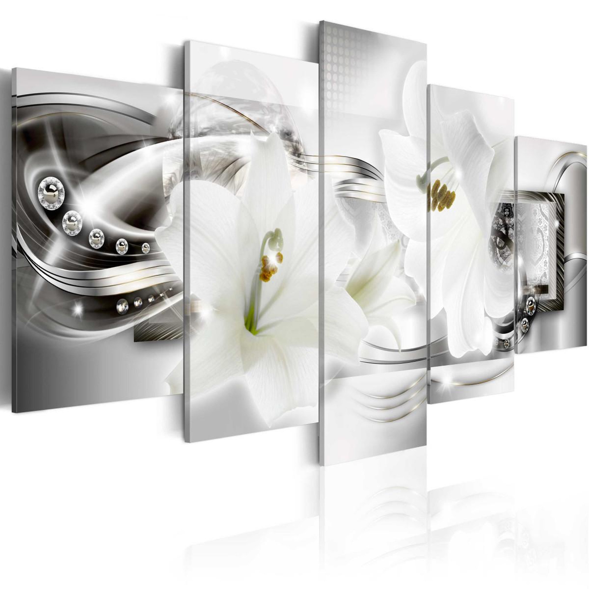 Paris Prix Tableau imprimé  diamond sparkle of lily. Coloris disponibles : Multicolore
