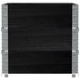 Voir la diapositive 4 : VIDAXL Jardiniere noir 80x60 cm bois massif de pin