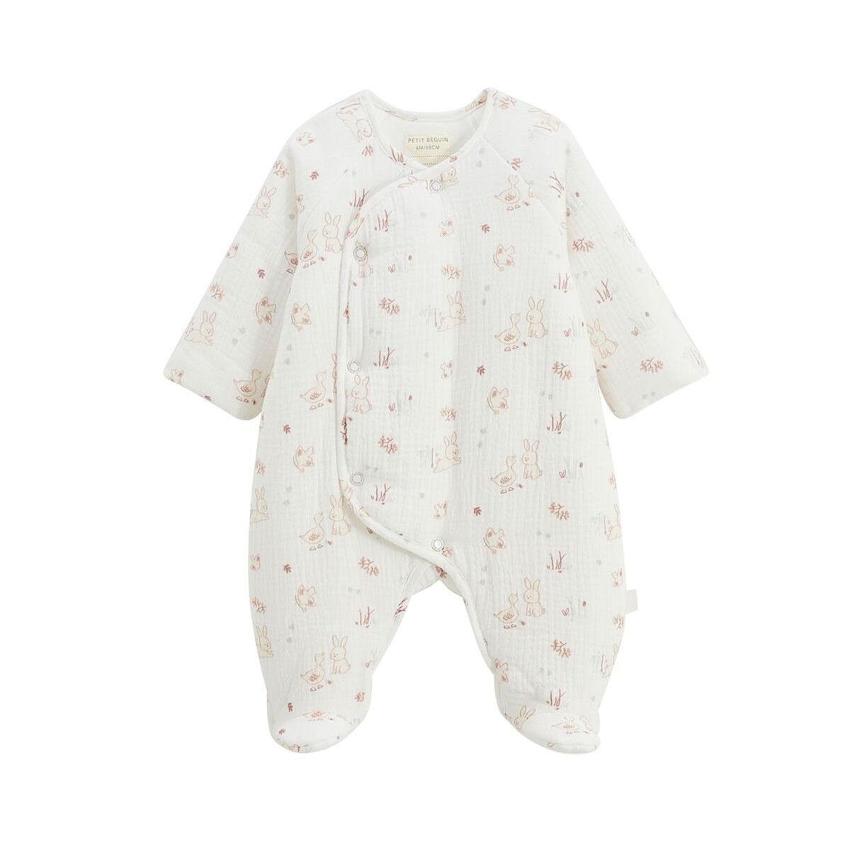 Petit Béguin Combi pilote en gaze de coton Douceur