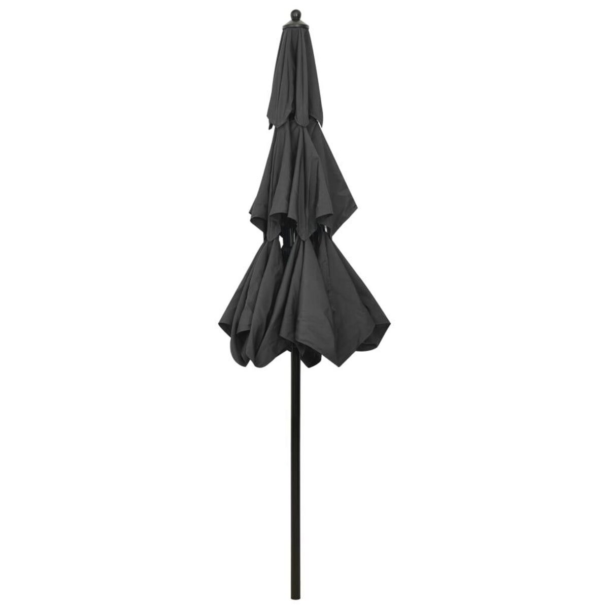 VIDAXL Parasol de jardin a 3 niveaux avec mat en aluminium anthracite