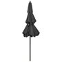 Voir la diapositive 4 : VIDAXL Parasol de jardin a 3 niveaux avec mat en aluminium anthracite