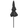 Voir la diapositive 4 : VIDAXL Parasol de jardin a 3 niveaux avec mat en aluminium anthracite