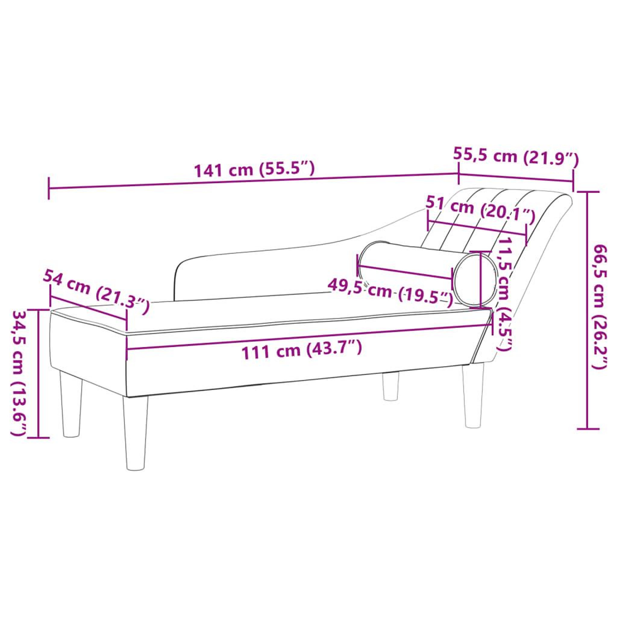 Voir la diapositive 6 : VIDAXL Chaise longue avec coussins gris fonce tissu