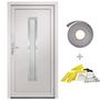 Voir la diapositive 2 : VIDAXL Porte d'entree Blanc 98x200 cm PVC