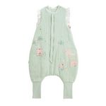 Petit Béguin Turbulette TOG 2 en gaze de coton avec pieds retroussables Arya. Coloris disponibles : Vert