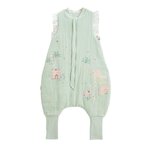 Petit Béguin Turbulette TOG 2 en gaze de coton avec pieds retroussables Arya. Coloris disponibles : Vert