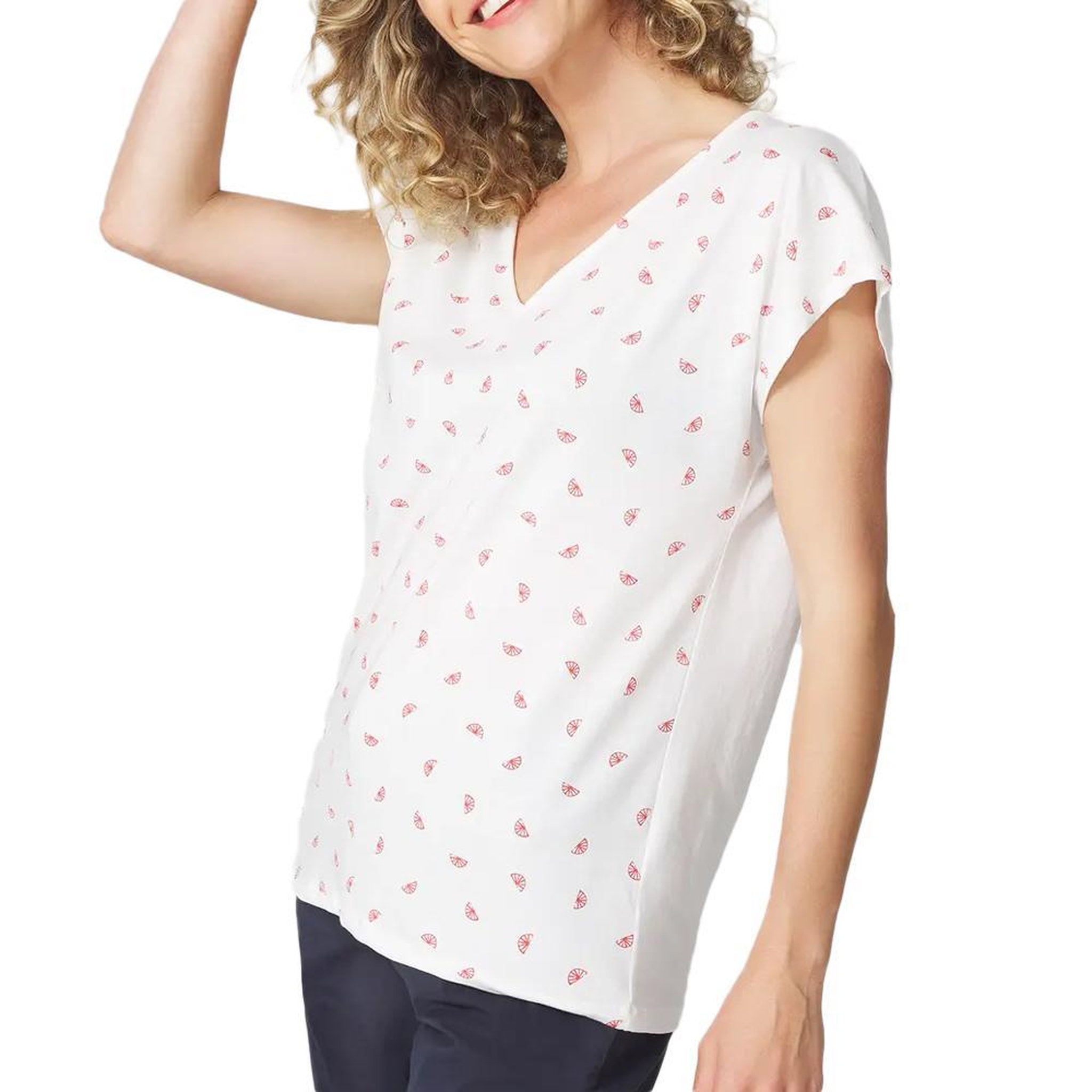 TBS T-shirt Blanc Femme TBS EDDENSAN