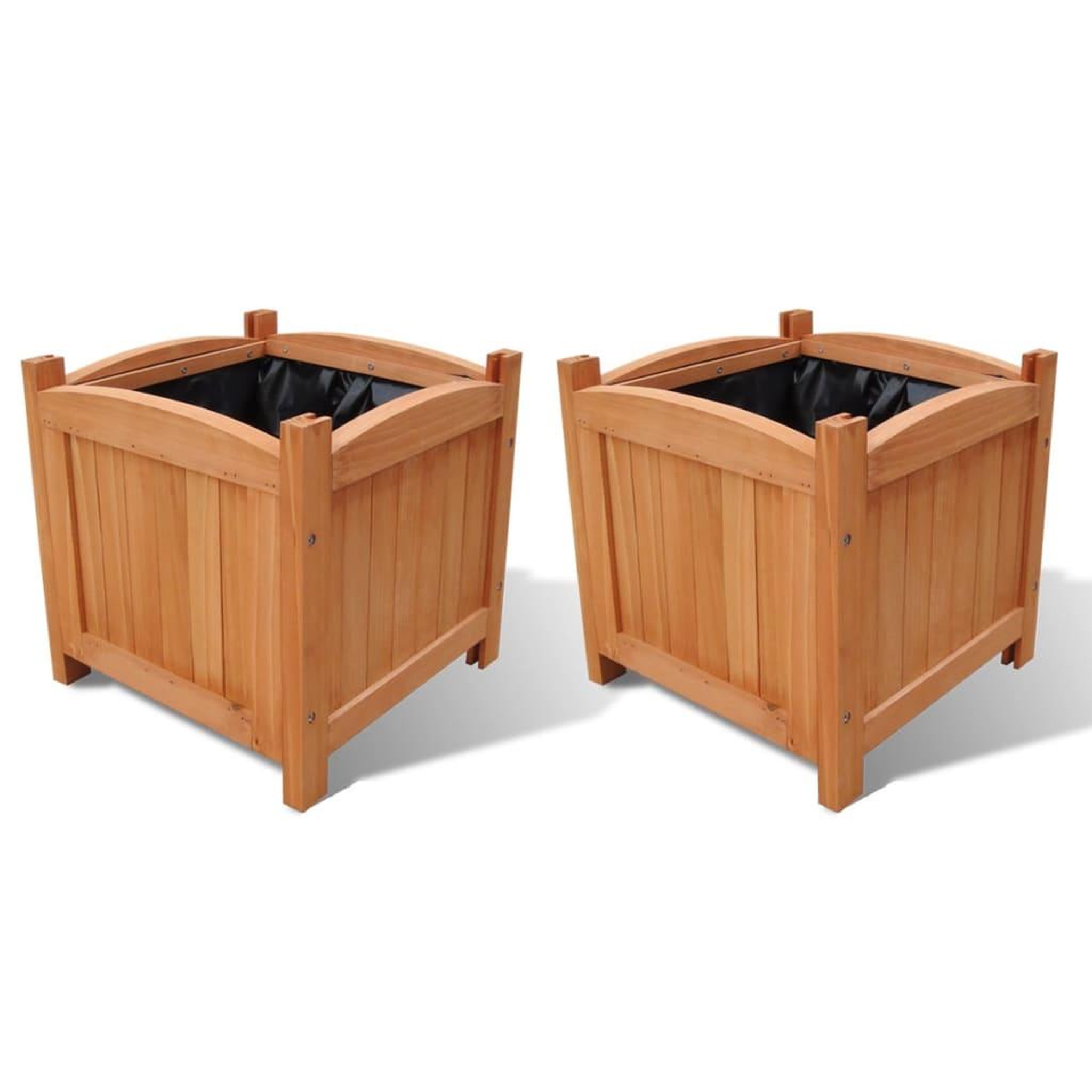 Voir la diapositive 1 : VIDAXL Ensemble de 2 lits sureleves Bois 30x30x30 cm