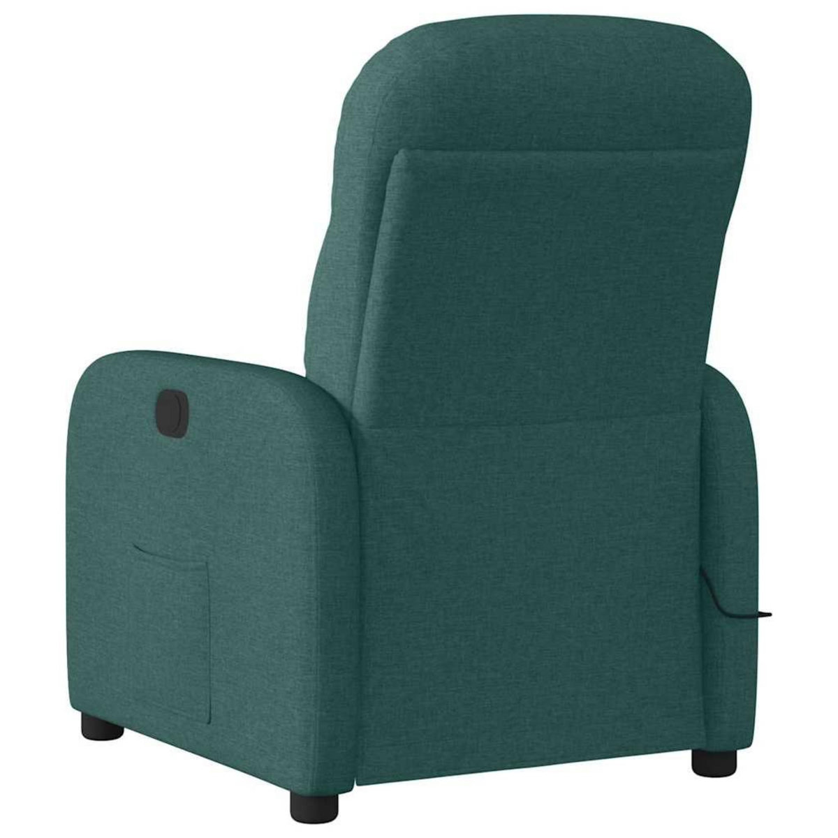 VIDAXL Fauteuil de massage inclinable Vert fonce Tissu