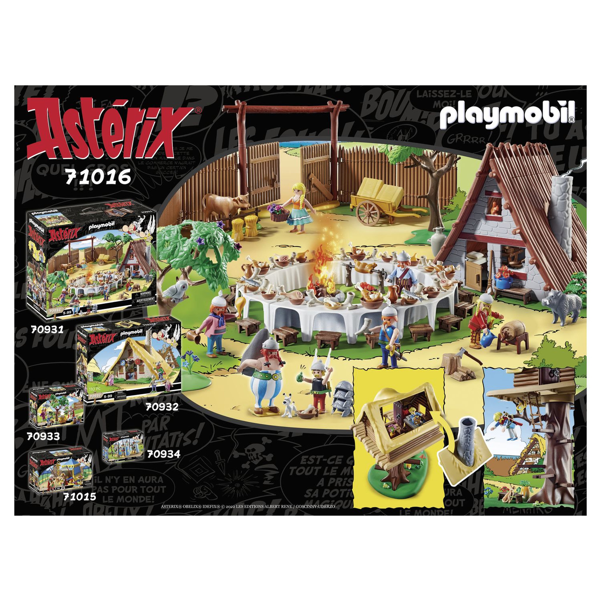 Voir la diapositive 6 : PLAYMOBIL 71016 - Astérix : La hutte d'Assurancetourix