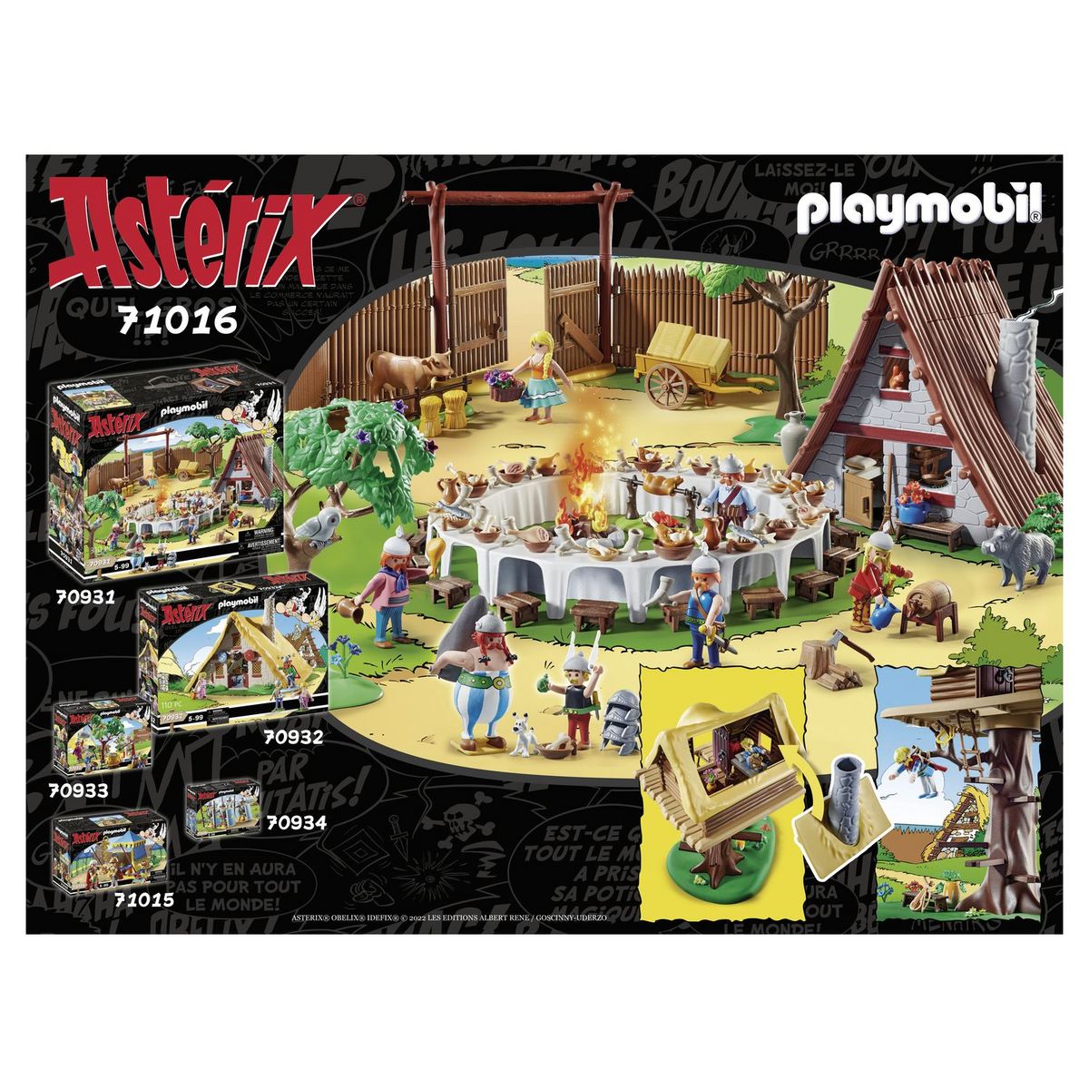 PLAYMOBIL 71016 - Astérix : La hutte d'Assurancetourix
