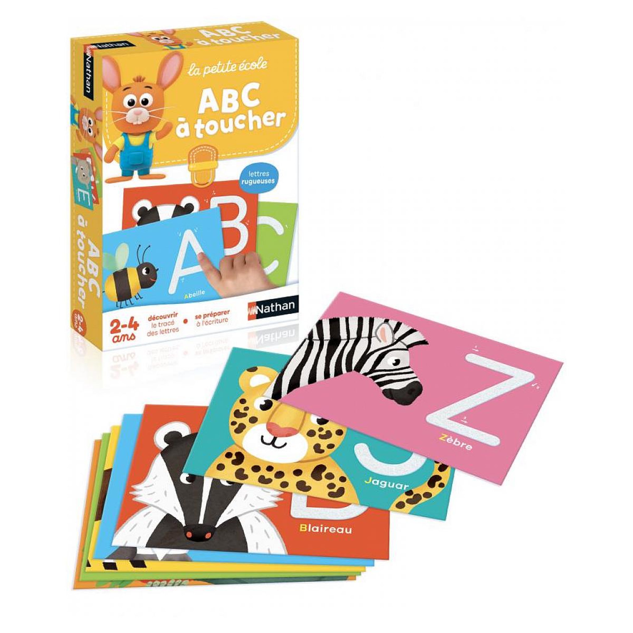 Voir la diapositive 3 : Nathan Abc a toucher - jeu d apprentissage des lettres