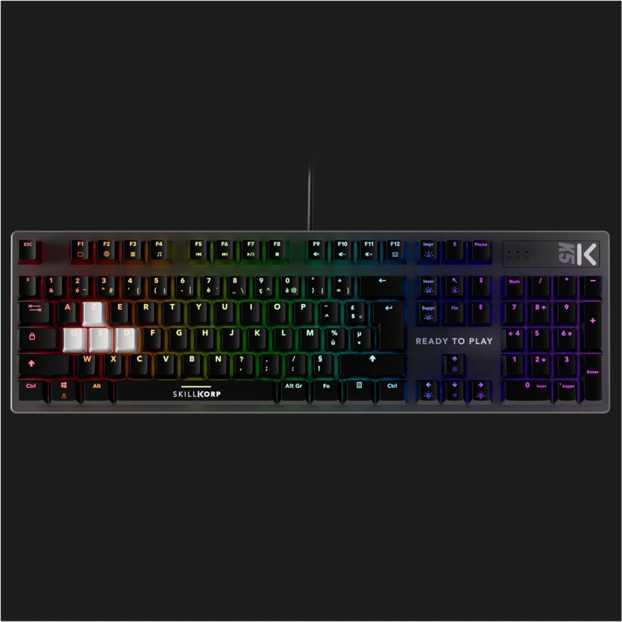 Voir la diapositive 2 : SKILLKORP Clavier gamer k5 noir access