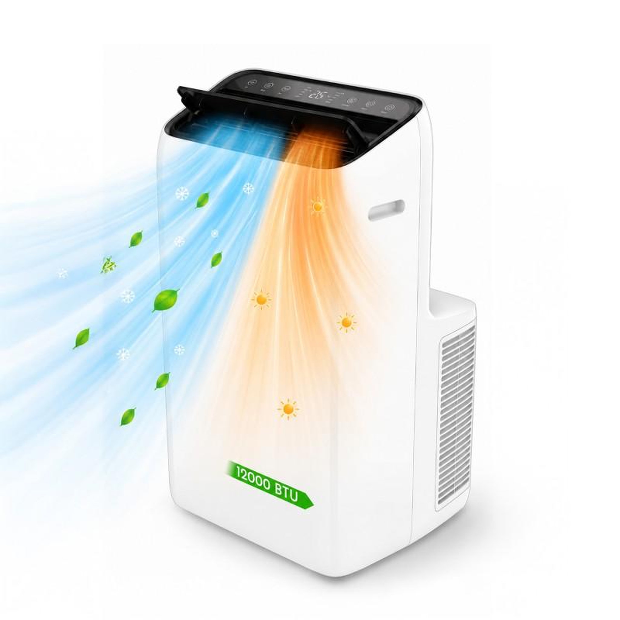 Voir la diapositive 4 : FINLANDEK Climatiseur portable réversible 12000 btu - refroidissement & chauffage