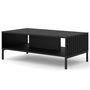 Voir la diapositive 1 : BEST MOBILIER Lara - table basse - pieds noirs - 90 cm