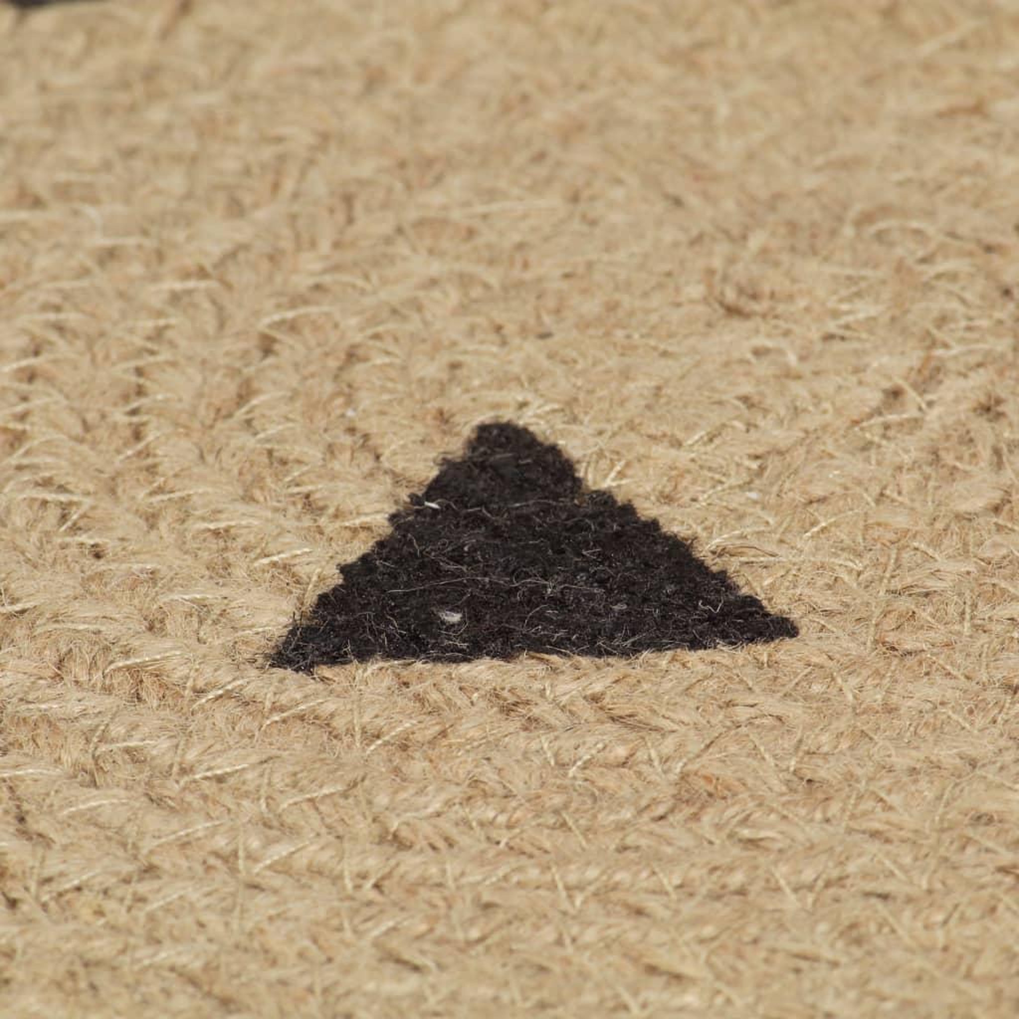 Voir la diapositive 5 : VIDAXL Tapis fait a la main Jute avec imprime a triangles 90 cm