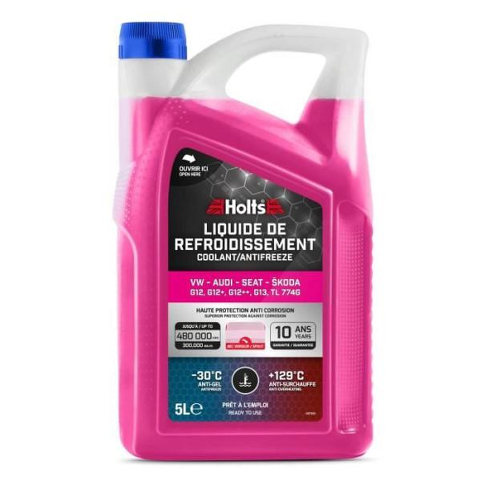 Voir la diapositive 2 : HOLTS Liquide de Refroidissement - HOLTS - HAFR0006B - Dédié VW-AUDI-SEAT-SKODA G12/ G12+ / G12++ / G13 / TL 774G 5L + Bec