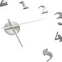 Voir la diapositive 4 : VIDAXL Horloge murale 3D Design moderne Argente 100 cm XXL