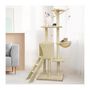 Voir la diapositive 2 : JIPSY Arbre a chat Beige - 79 x 34 x 138 cm - Beige