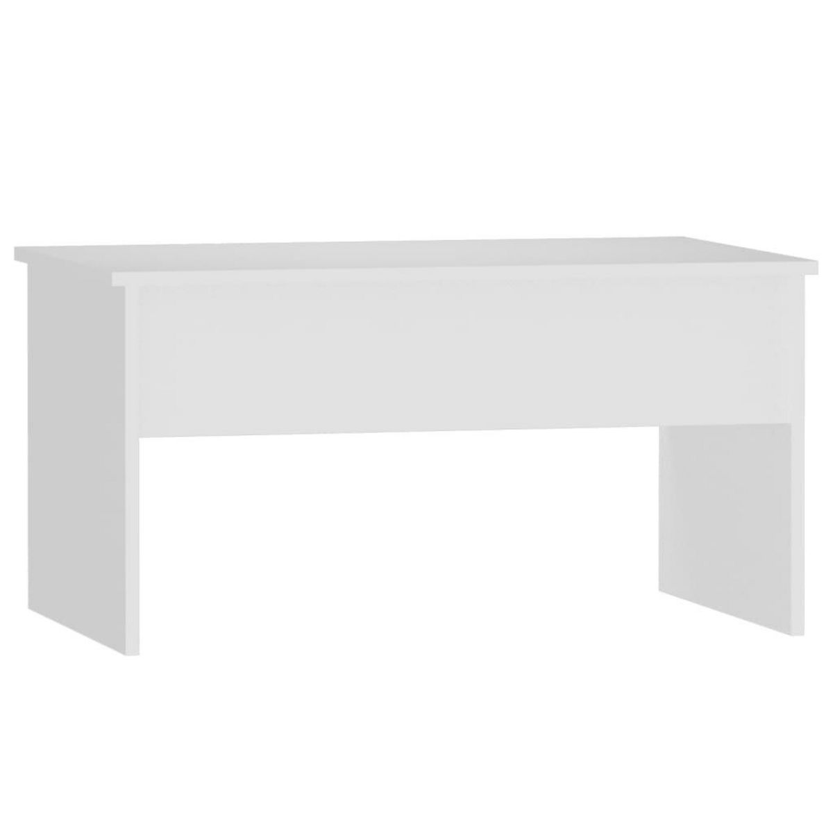 VIDAXL Table basse Blanc 80x50,5x41,5 cm Bois d'ingenierie